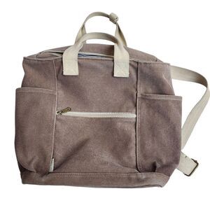 Birdling The Everything‎ Backpack Bag Washed Grey Canvas  Bag